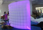 Duże białe nadmuchiwane Photo Booth Curved kształt z kolorowym światłem Led
