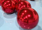 Świąteczna kula dekoracyjna 60 cm czerwona nadmuchiwana kula lustrzana z PVC