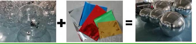 Gigantyczna, Iridescentna, Wisząca Sfera, Pływająca, Reklamowa, Lustrzana Kula, Nadmuchiwany Balon Lustrzany PVC 5