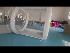 4m Przezroczysty Namiot Bąbelkowy z Tunelami, Nadmuchiwany, Przezroczysty, do Kempingu