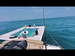 Dwuwarstwowy basen z meduzami płynący, pływający, nadmuchowy basen z siecią