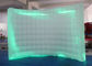 Duże białe nadmuchiwane Photo Booth Curved kształt z kolorowym światłem Led