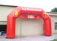 Red Custom Inflatable Arch PVC Plandeka, nadruk z logo Race Arch Arch