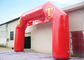 Red Custom Inflatable Arch PVC Plandeka, nadruk z logo Race Arch Arch