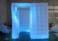 2,5 M Led nadmuchiwane Photo Booth One Door z kolorowym światłem zmieniającym