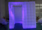 2,5 M Led nadmuchiwane Photo Booth One Door z kolorowym światłem zmieniającym