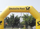 8.4m Commercial Full Printed PVC brezentowy żółty kolor reklamowy nadmuchiwana brama do promocji marki