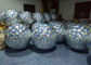 Sferyczna srebrna dmuchana piłka w jaskrawym kolorze do dekoracji imprez