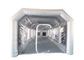 6x4x3m Odporna na promieniowanie UV srebrna nadmuchiwana kabina lakiernicza do malowania samochodów